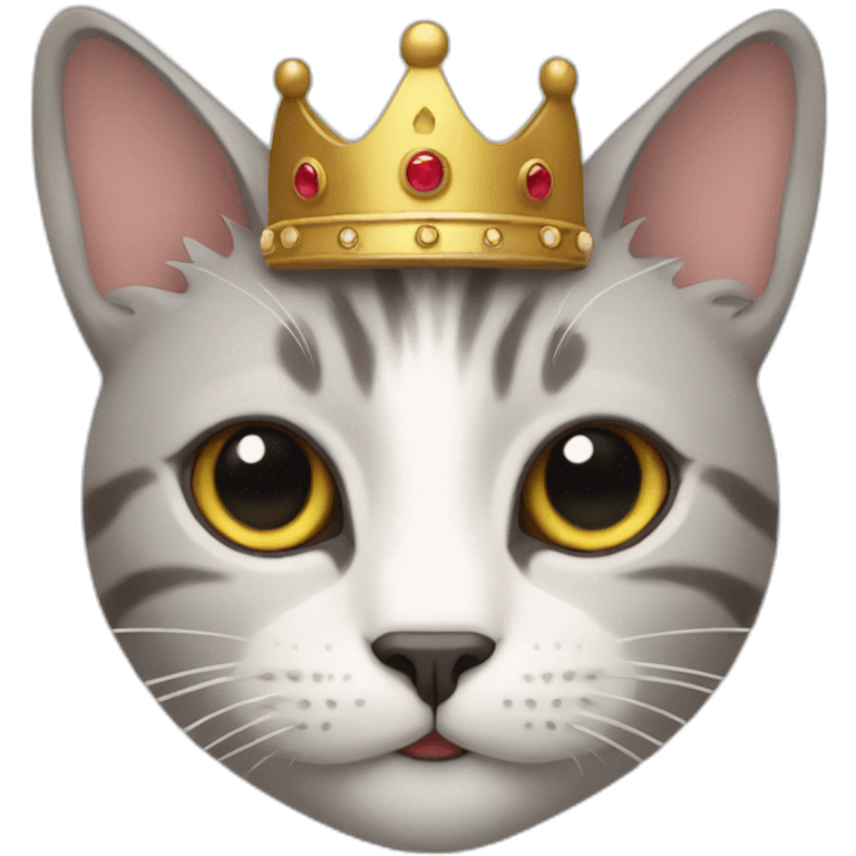 Cat with crown emoji