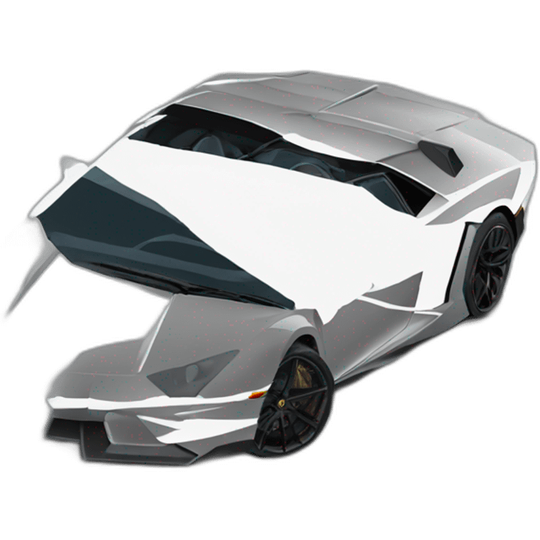 Lamborghini aventador emoji