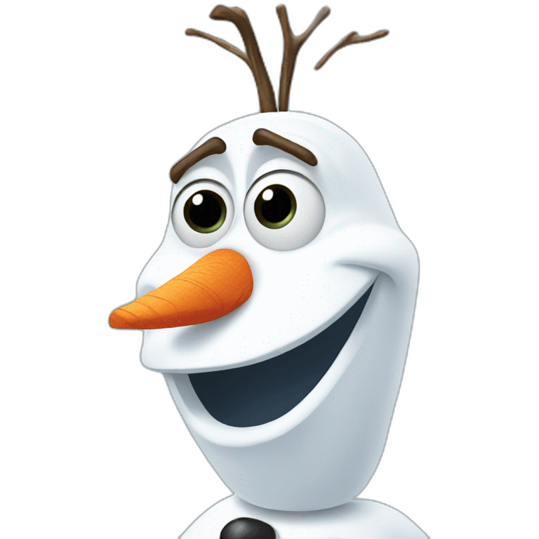 Olaf frozen emoji