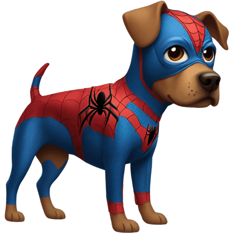 DOG in full SPIDER MAN emoji