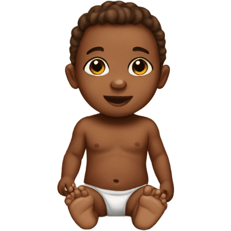 Brown baby emoji