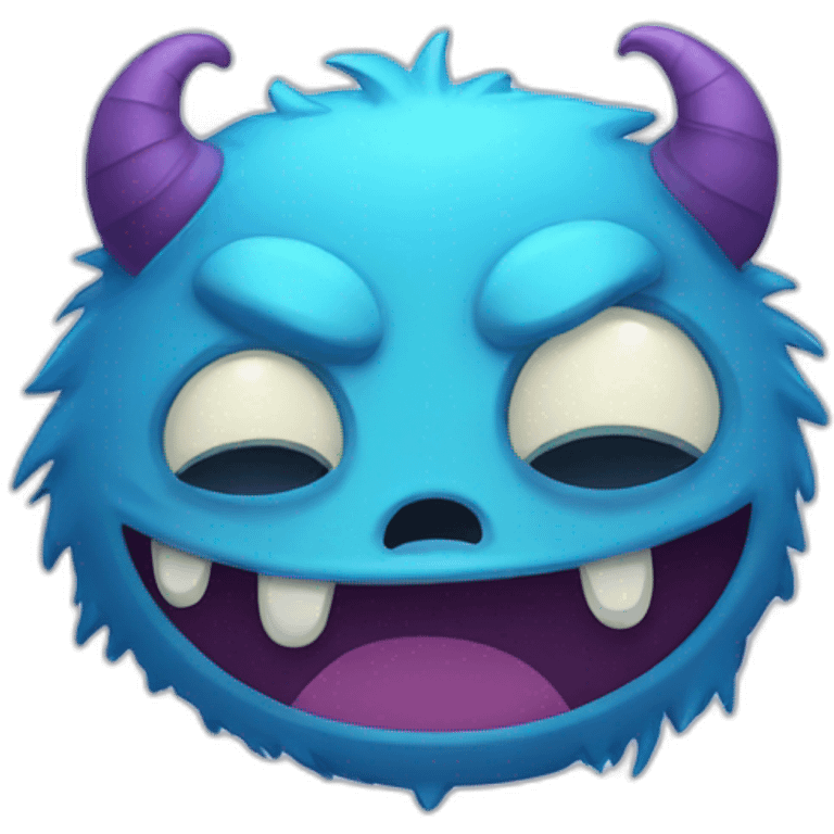 sleepy monster emoji