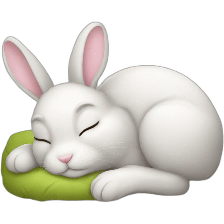 Bunny sleep emoji