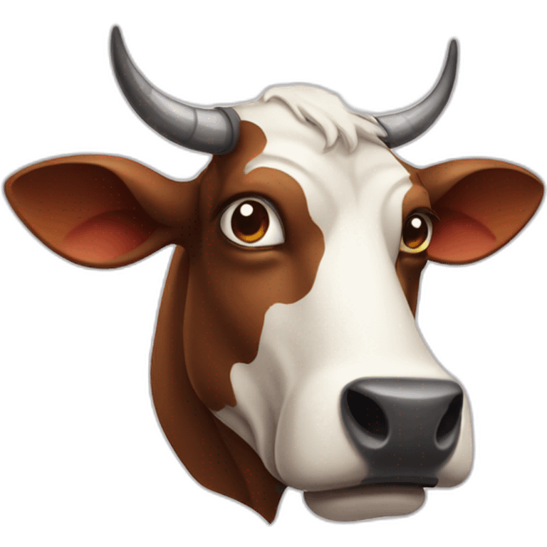 evil cow emoji