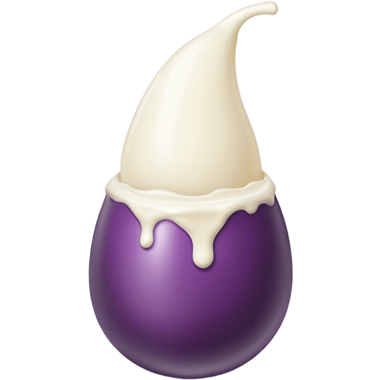 Egg plant squirt milk emoji