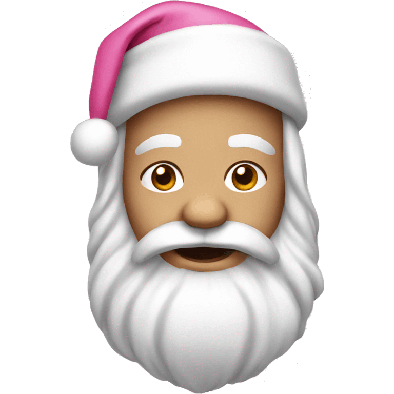 pink santa emoji