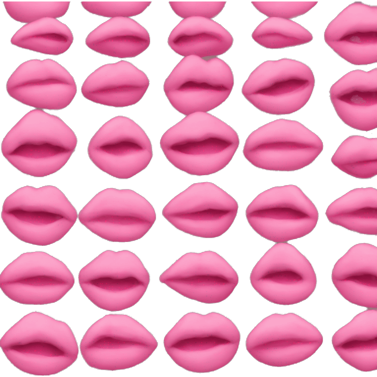 Pink kiss emoji