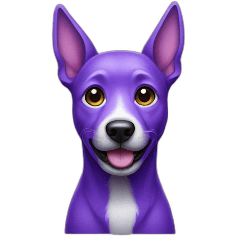 purple dog emoji