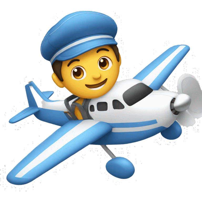 person flying airplane emoji