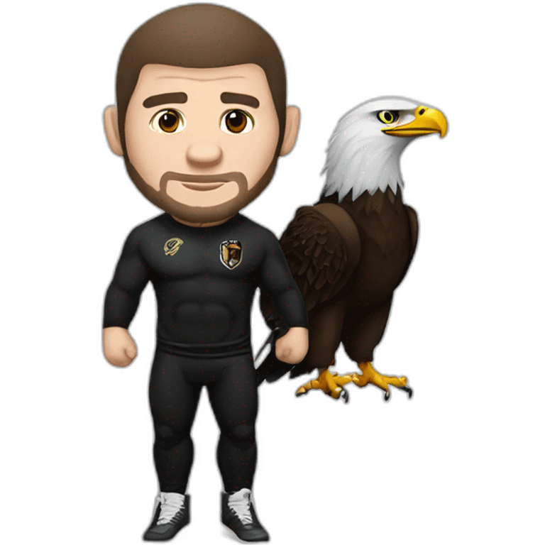 Khabib nurmagomedov with eagle emoji