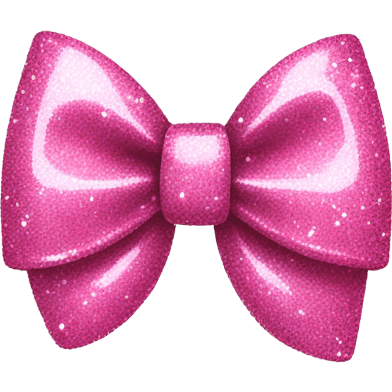 pink glittery bow  emoji