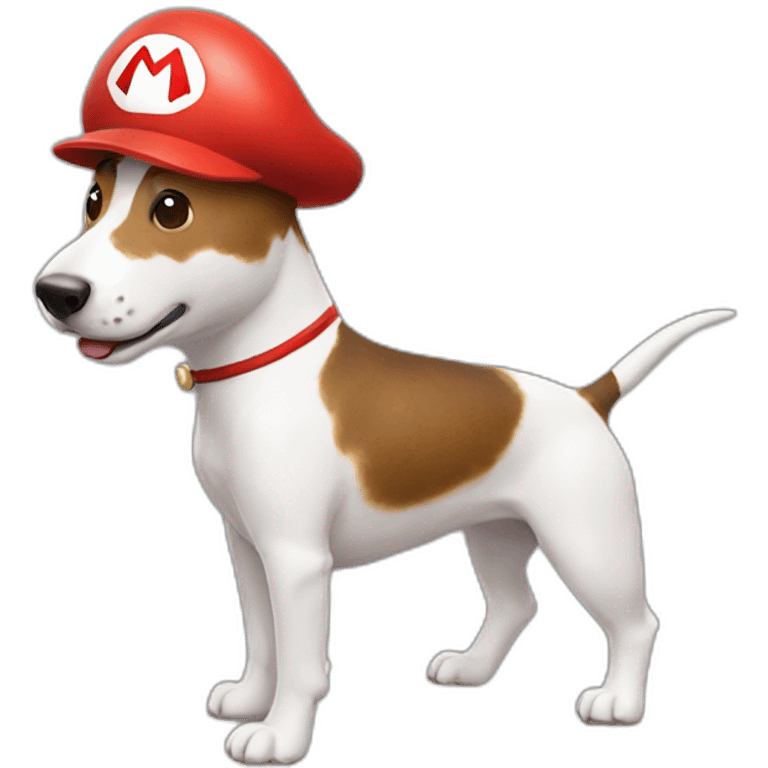 mario-riding-on-red-white-english-bull-terrier emoji