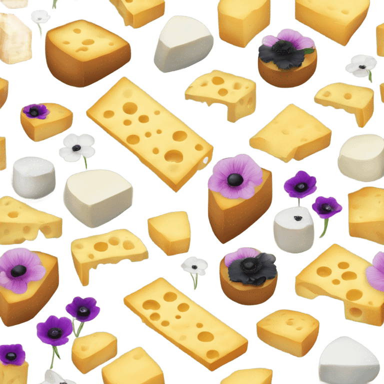 Anemones and blocks of cheese all bumping MP3’s emoji