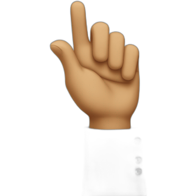 Raising hand with style emoji