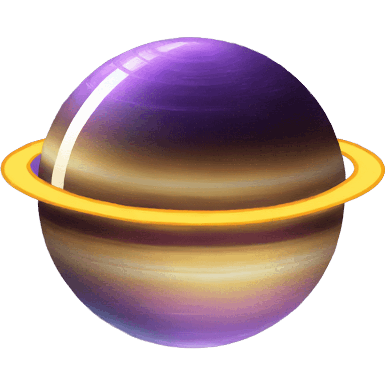 Saturn as a disco ball emoji