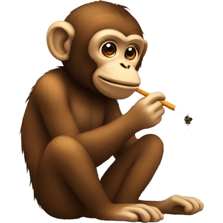 monkey smoke emoji