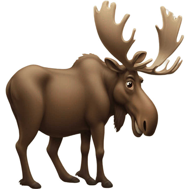 Moose with beers emoji