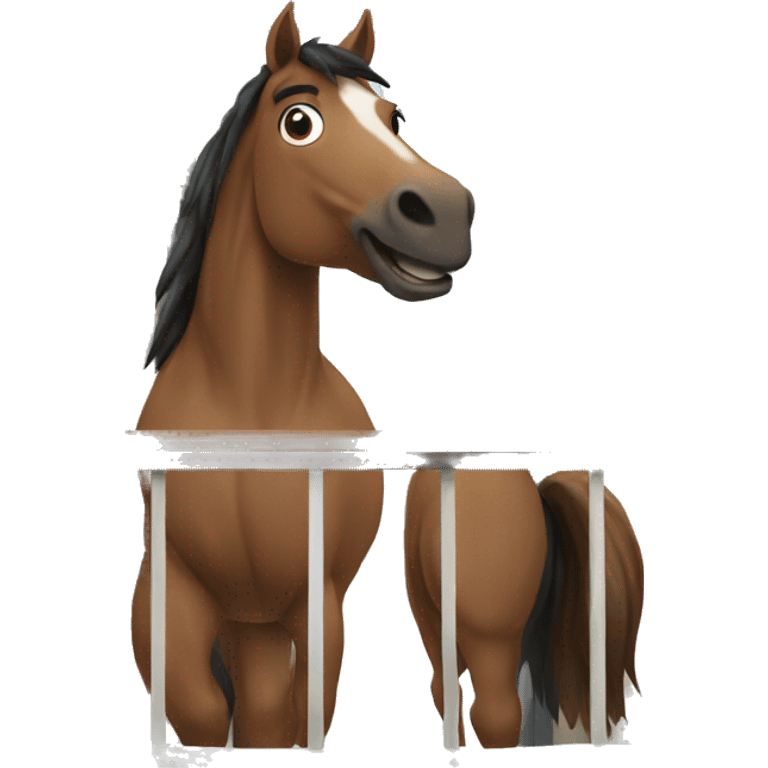 horse on a balcony emoji