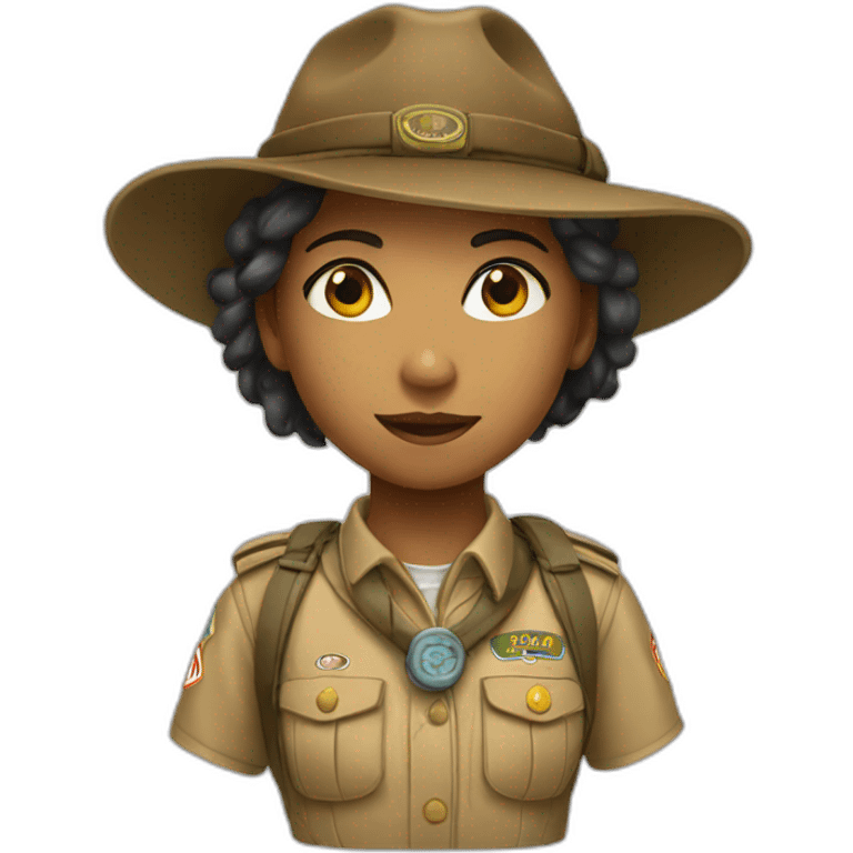 Scout fille emoji