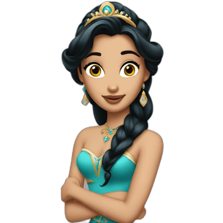 princess Jasmine as a model emoji