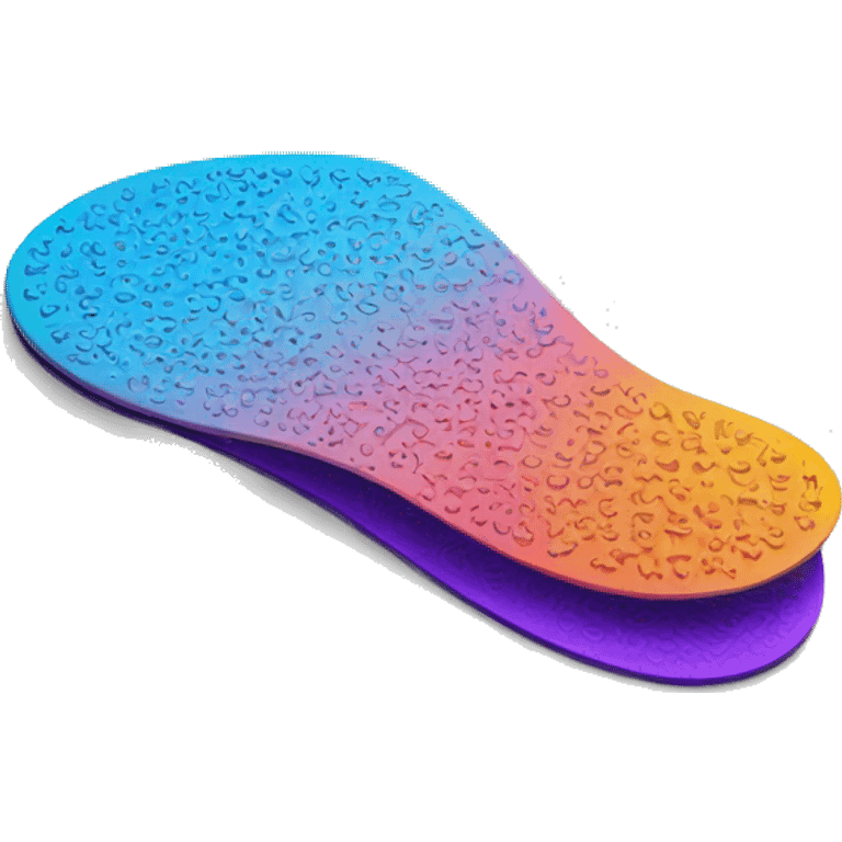 colorful 3dprinted insole  emoji