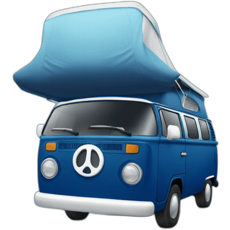 Darkblue Campervan  emoji