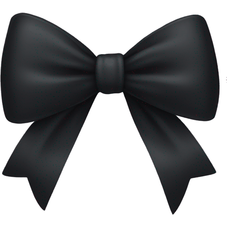 Cute black bow emoji