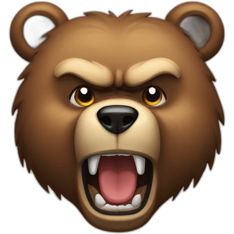 Bear angry emoji