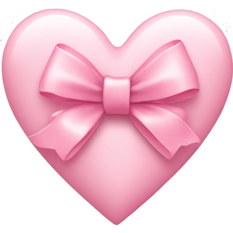 light pink heart with bow emoji