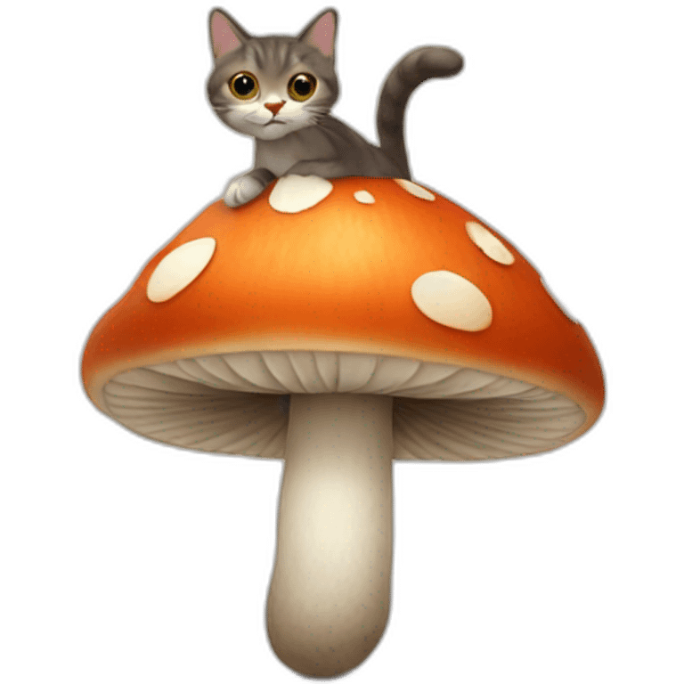 Cat like a mushroom emoji