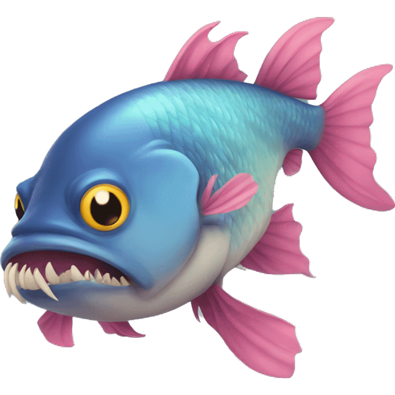 monster fish with arms emoji