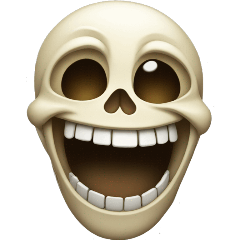 Skull laughing emoji