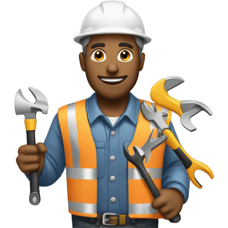 engineer with tools emoji