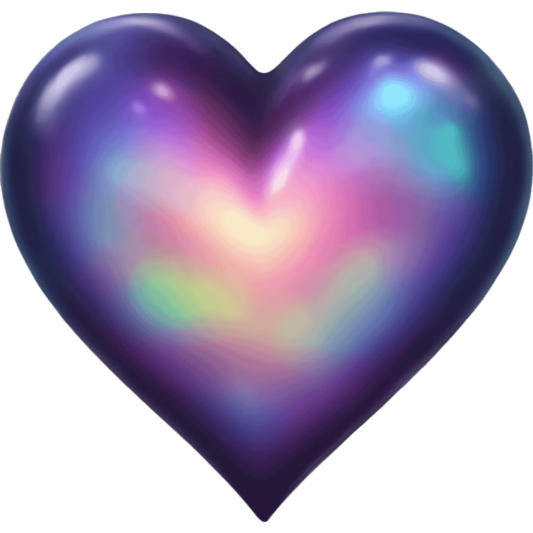 dark iridescent scale heart emoji