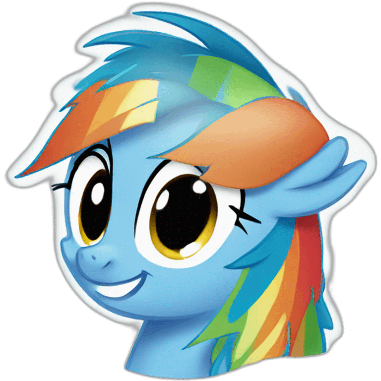 Rainbow dash emoji