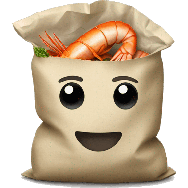 Seafood boil bag emoji