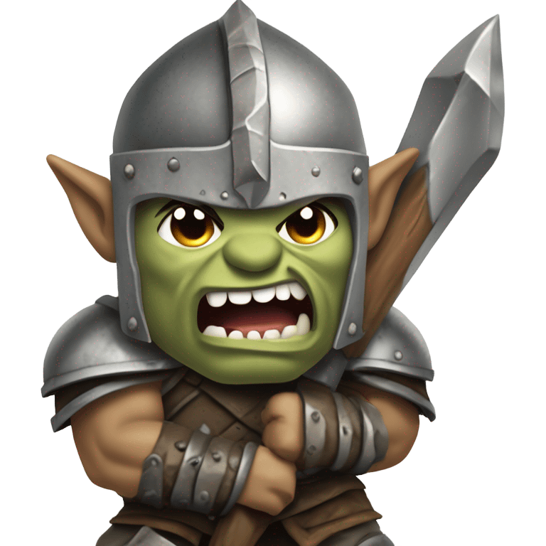 Vicious Orc Warrior Battle Shout emoji