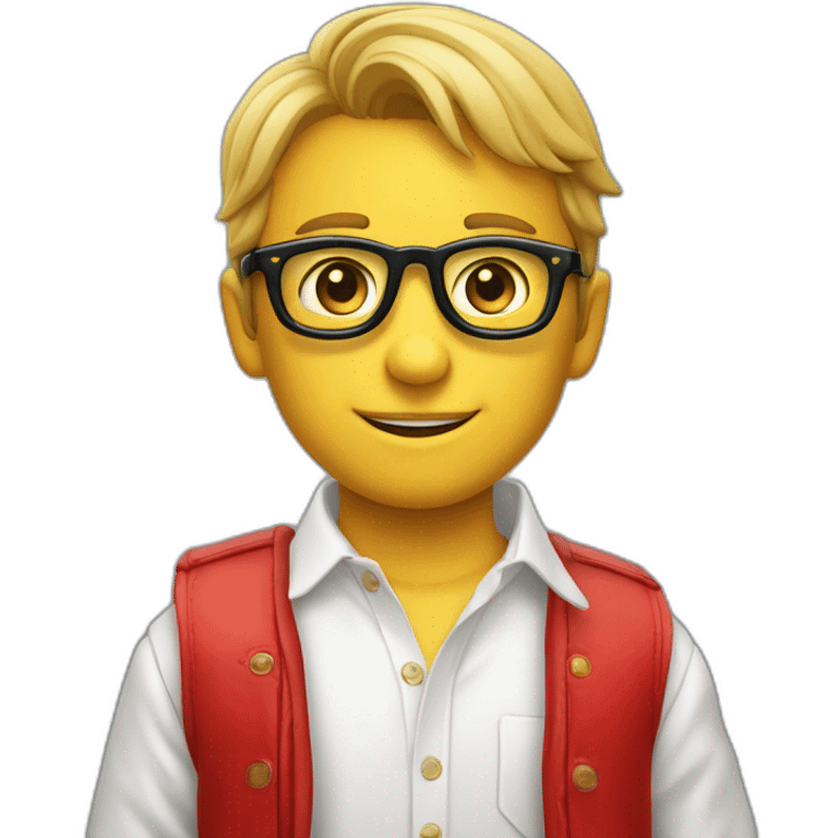 niño manejandro ferrari con lentes emoji