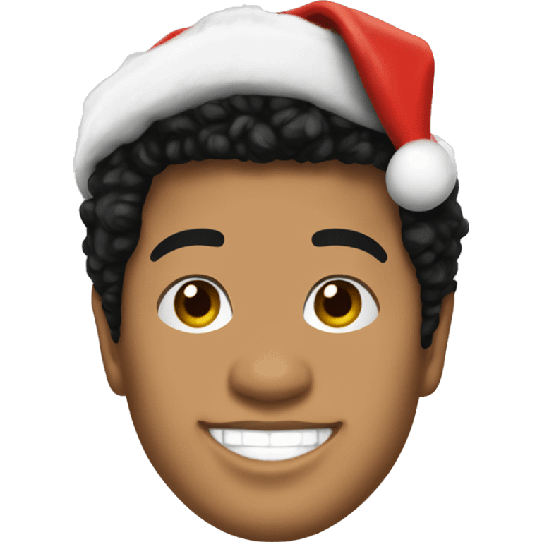 bruno mars with santa hat emoji