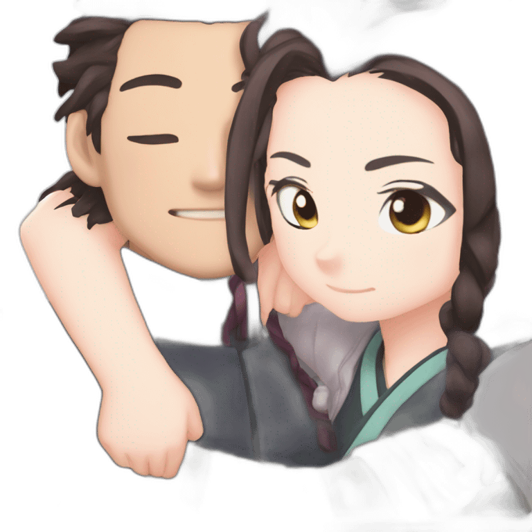 Tanjiro hug NEZUKO  emoji