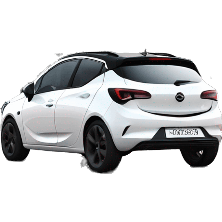 Opel Corsa from 2022 in white wird a black roof emoji