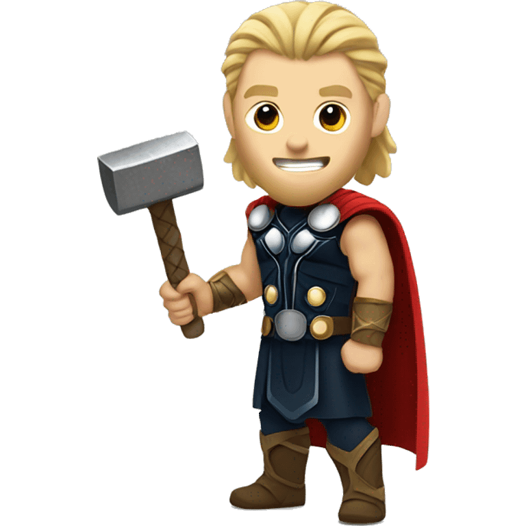 Thor holding a hammer emoji