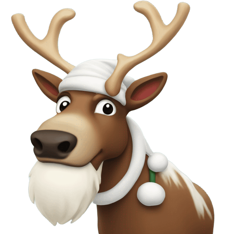 Santa raindeer emoji