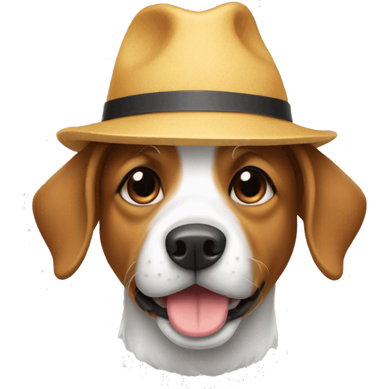 Dog in a hat emoji