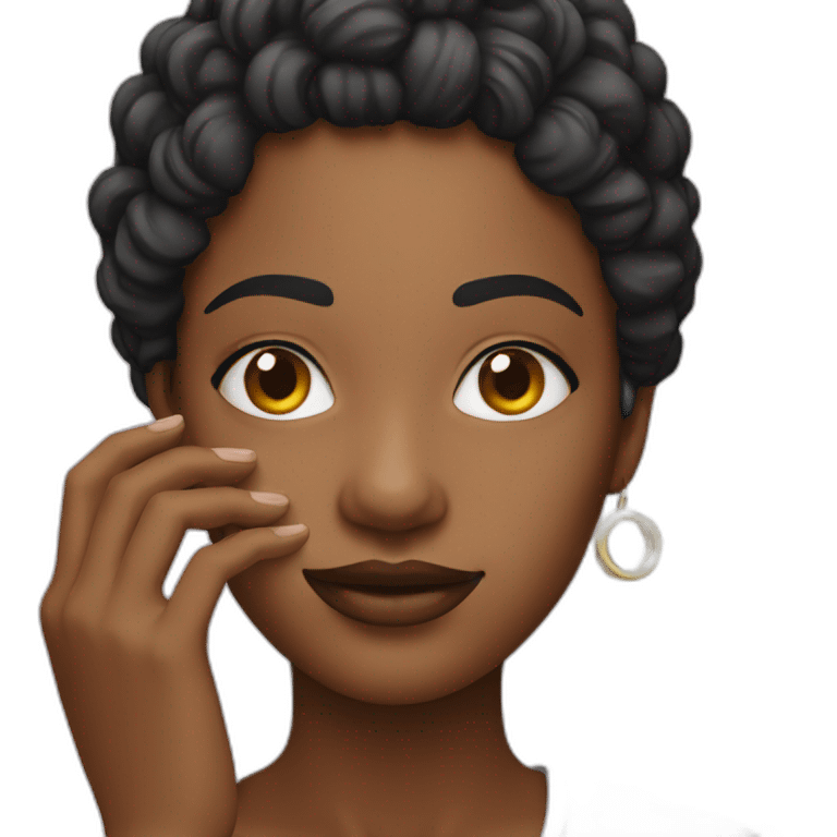 woman with ring above emoji