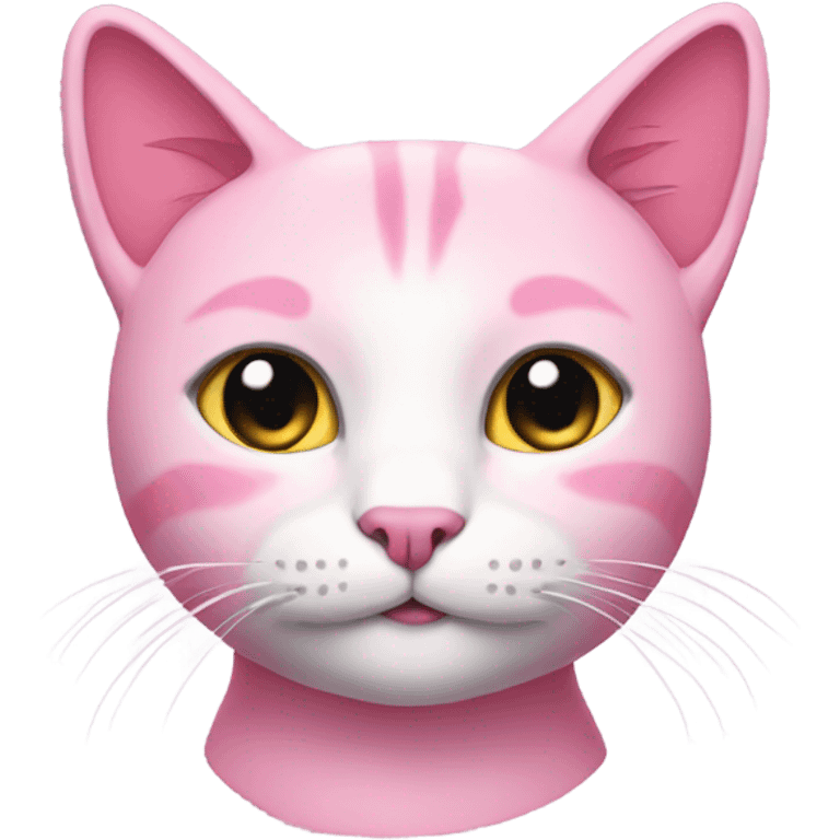 Pink cat emoji