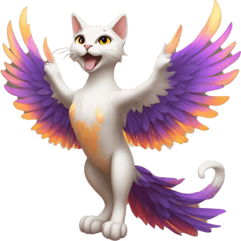 cat phoenix rising emoji