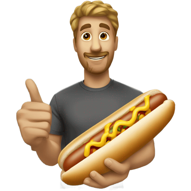 Un hotdog con piña emoji