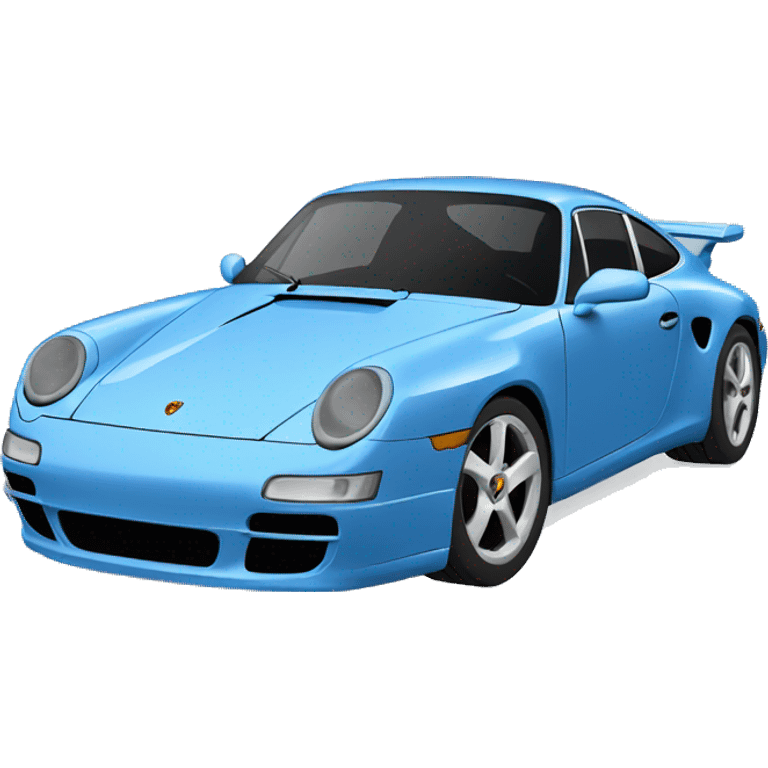 blue porsche car  emoji