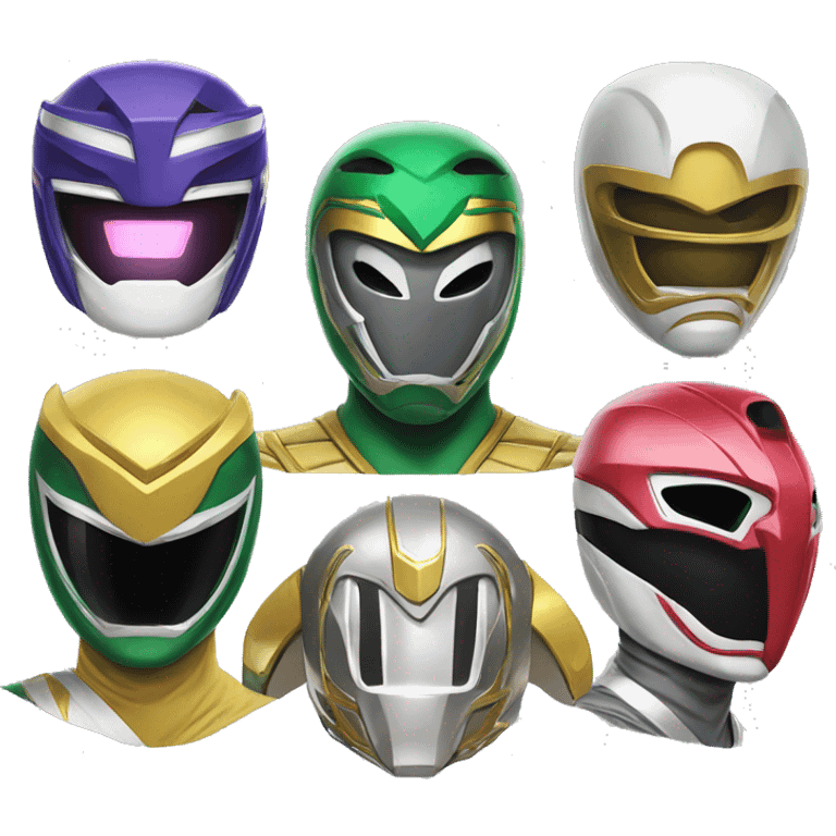 Mighty morphin power rangers emoji